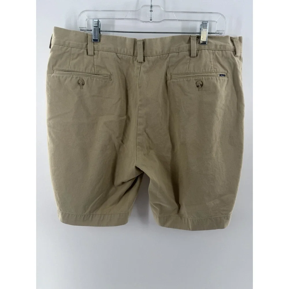 Polo Ralph Lauren Shorts Mens Stretch Classic Fit Shorts Size 38 Khaki Preppy